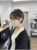 ショートカット/マッシュショート/小顔に見せるヘア