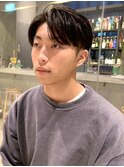 ストレート センターパート 前髪ストレート ビジネス 30代