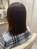 夏のメンテナンスにいかがですか？【顔回りストレート】＋Tr