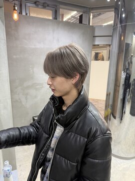 エント(ent) メンズシルバーホワイトカラー☆