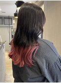 ピンク × 裾カラー♪