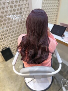 ヌー 栄(nuu) 【Mayuno】ブリーチなしダブルカラー/ラベンダーピンク