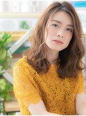 暖色系カラーニュアンスパーマ小顔ミディアムh4志木20代30代40代