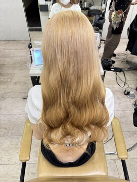 アジールヘア 所沢プロペ通り店(agir hair) ハイトーンダブルカラー大人ガーリーブリーチ所沢イメチェン