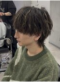 MEN’S HAIR/ブルーブラック/フェザーパーマ/渋谷