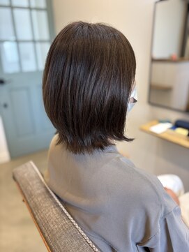 エヌヨンブンノイチ 茅ヶ崎(n1/4) 20代30代ボブレイヤーボブ顔周りレイヤー韓国風ボブハッシュボブ