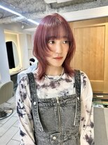 テトラ バイ ネオリーブ 横浜西口店(tetra by neolive)&nbsp;ウルフカット　ブリーチ　レッドカラー　ダブルカラー