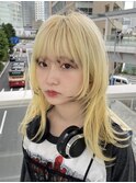 ハイトーンウルフカット