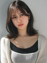 ヘアーデザイン キズナ(HAIR DESIGN Kizuna)&nbsp;くびれ巻き　ミディアムレイヤー