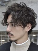 フェザーパーマフェザーショート韓国へアセンターパート