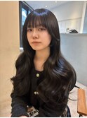 【就職・転職・実習の方】艶髪/地毛風ブラック×韓国風コテ巻き