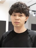 MEN’S HAIRブルーブラックシャドウパーマ