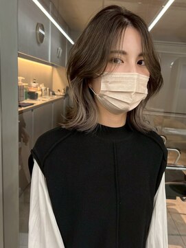 サイン 渋谷(SIGN) 韓国ヘアハッシュカットレイヤーカットブリーチ無し韓国ボブ渋谷