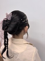 ヘアーメイク ラ パージュ 善通寺店&nbsp;リボンヘアアレンジ
