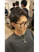 オアゾバーバー(OAZO BARBER) カット×ピンパーマ
