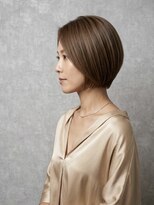 グレネイド(grenade)&nbsp;大人上品な丸みショートボブ＊小顔カット×艶ベージュ