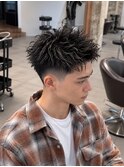 刈り上げテーパーフェードアクティブショート