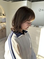 ジーナ 吉塚(Zina)&nbsp;くびれヘア×オリーブブラウン【福田れん】吉塚美容室 髪質改善