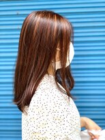 お～るうぇいず(always)&nbsp;ハイライトケアブリーチ大人可愛いピンクオレンジ韓国風レイヤー