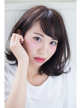 イロドリ ヘアーデザイン(IRODORI hair design) IRODORI  外はねナチュラルミディ  【西尾一寛】