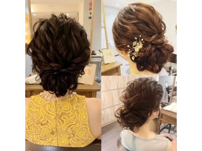 ヘアセット早朝3000円～☆土日祝結婚式出席者セット多め♪