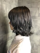 ヘアサロンエム 大宮東口(HAIR SALON M)&nbsp;デザインカラー/厚めバング/ローライト/スリークボブ