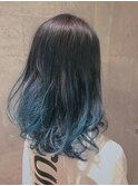 ど派手カラー☆オーシャンブルー☆
