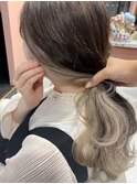 ミルクティーベージュ/マロンカラー/コントラストカラー