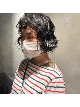 カフネ(CAFUNE) 《藤野お客様スタイル》くりくりパーマボブ