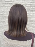 切りっぱなしスタイル/ミディアムスタイル/艶スタイル