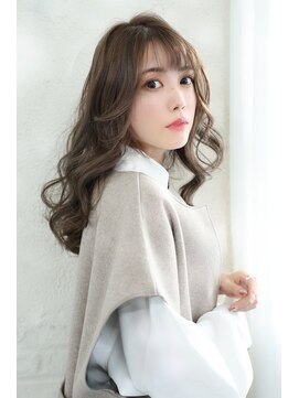 ヘアーメイクパウダー 天王寺寺田町店(Hair make powder) 小顔ロングレイヤーベージュ20代30代40代くびれミディ韓国ヘア