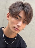 【大人ヘアツイストスパイラルパーマツーブロ波巻きスパイラル】