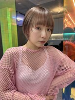 ロンドルーチェ 心斎橋(Lond luce)&nbsp;ダークアッシュ/ミディアムレイヤーカット［髪質改善/縮毛矯正］