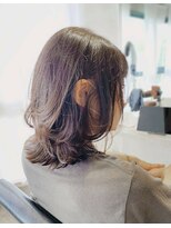 アン たまプラーザ(un) くびれ外ハネミディアム【たまプラーザ髪質改善オージュア】