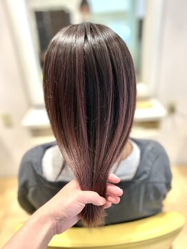 チアー(Cheer) バレイヤージュ×ピンクベージュ