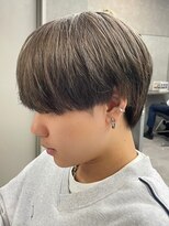 エルマーク 梅田(L-MARK)&nbsp;マッシュカラーブリーチメンズメンズカラーツーブロック