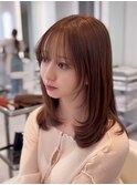 大人可愛い/ハッシュカット/マロンベージュ/レイヤーカット