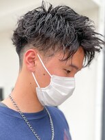 マッシュ/メンズパーマ/メンズサロン/眉毛サロン/スペインカール