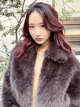 ココ 原宿(KOKO) レイヤー黒髪小顔クラゲヘアーオリーブグレーココアベージュ