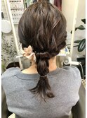 ヘアアレンジ♪編みおろし