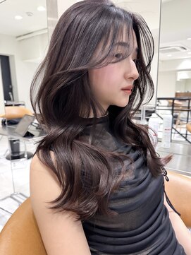 ジルブラン(JIL BLAN) 小顔美人レイヤーカットミディアムグレージュハイライトボブ