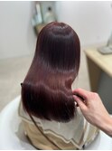 グレージュミルクティーベージュカラー韓国レイヤーカット桑名