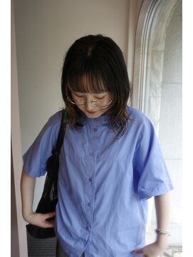 メク(meku) ミディアムウルフ/デザインハイライト*