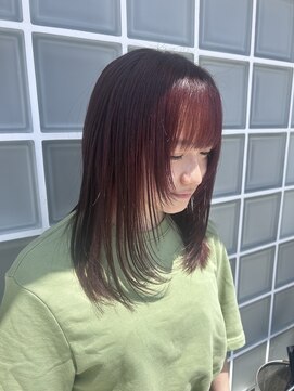 カットインファーチェ CUT IN face cassis color