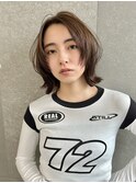 韓国風顔まわりレイヤーボブくびれヘア髪質改善ハイライトカラー
