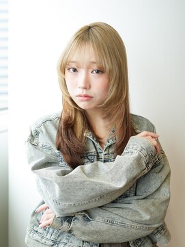 ルフュージュ バイ プロデュース 相模大野店(Refuge by Produce) シースルーバング/レイヤーカット