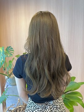 オン キャナルシティ博多前店(on) 【竹内哉汰】博多/ブリーチ無し/透明感カラー/オリーブベージュ