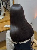 ベージュカラー 暗めカラー 髪質改善トリートメント ストレート