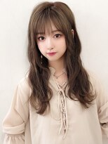 シキサロン 仙台(siki.salon)&nbsp;仙台/髪質改善/ココアグレージュ×顔回りレイヤーロング