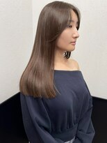 ラグナ(LAGUNA)&nbsp;ナチュラルグレージュ/ブリーチなしダブルカラー/顔周りレイヤー